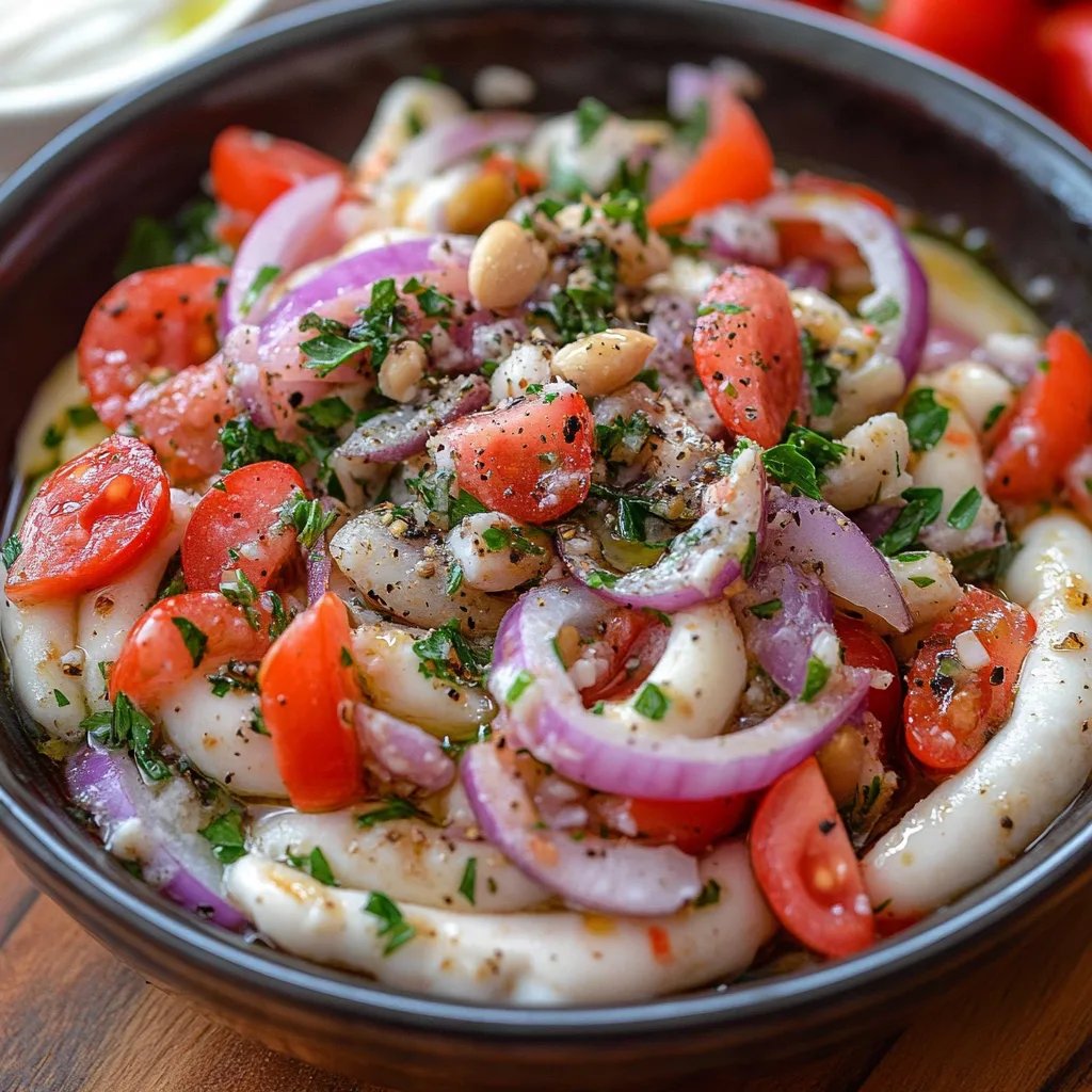 Piyaz Snack: An Incredible Ultimate White Bean Salad Recipe