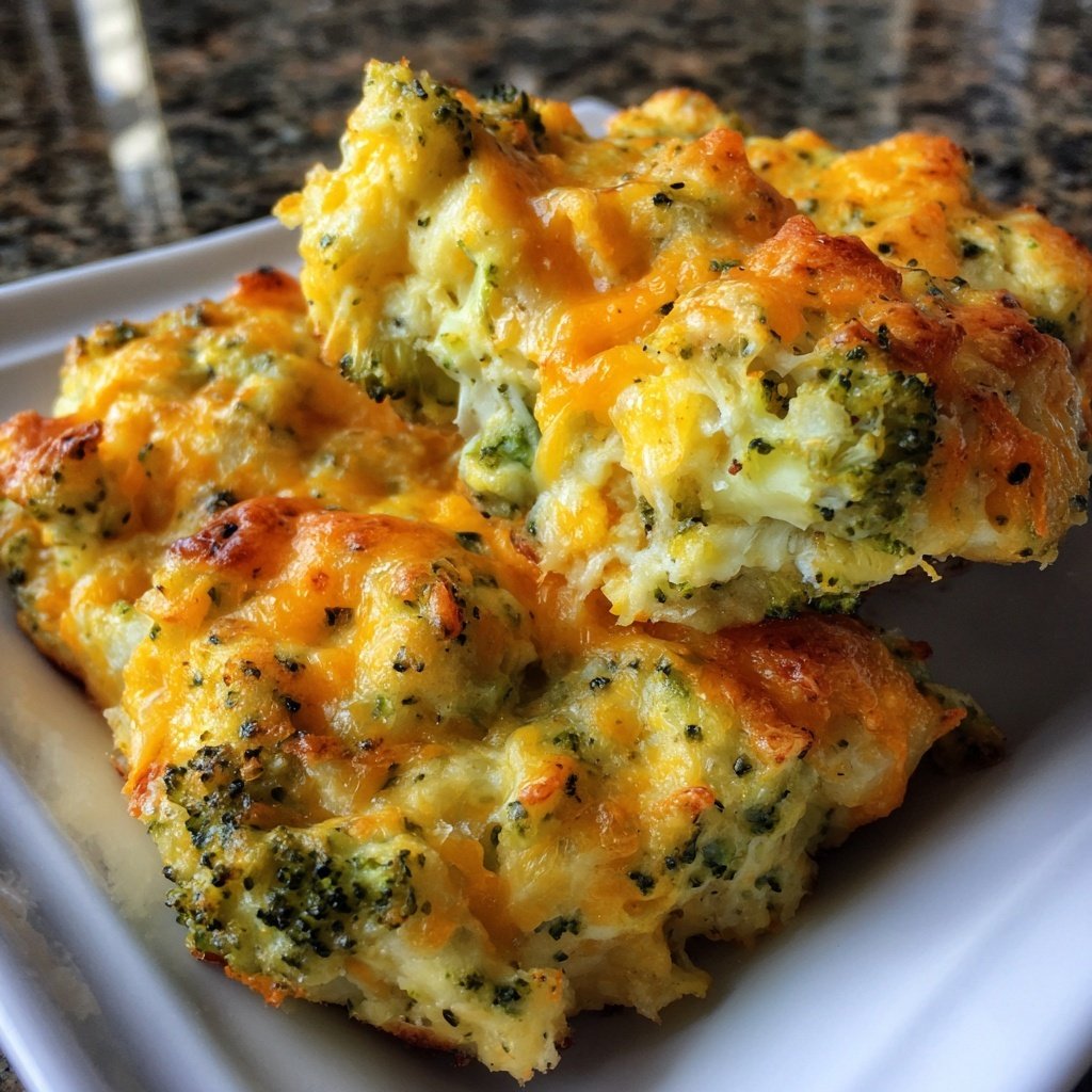 Creamy Broccoli Cheddar Bake