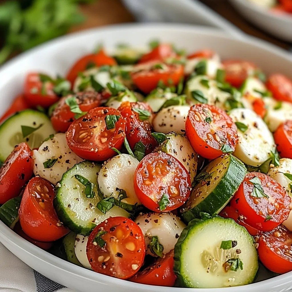 Easy Cucumber Caprese Salad: A Wonderful Ultimate Recipe