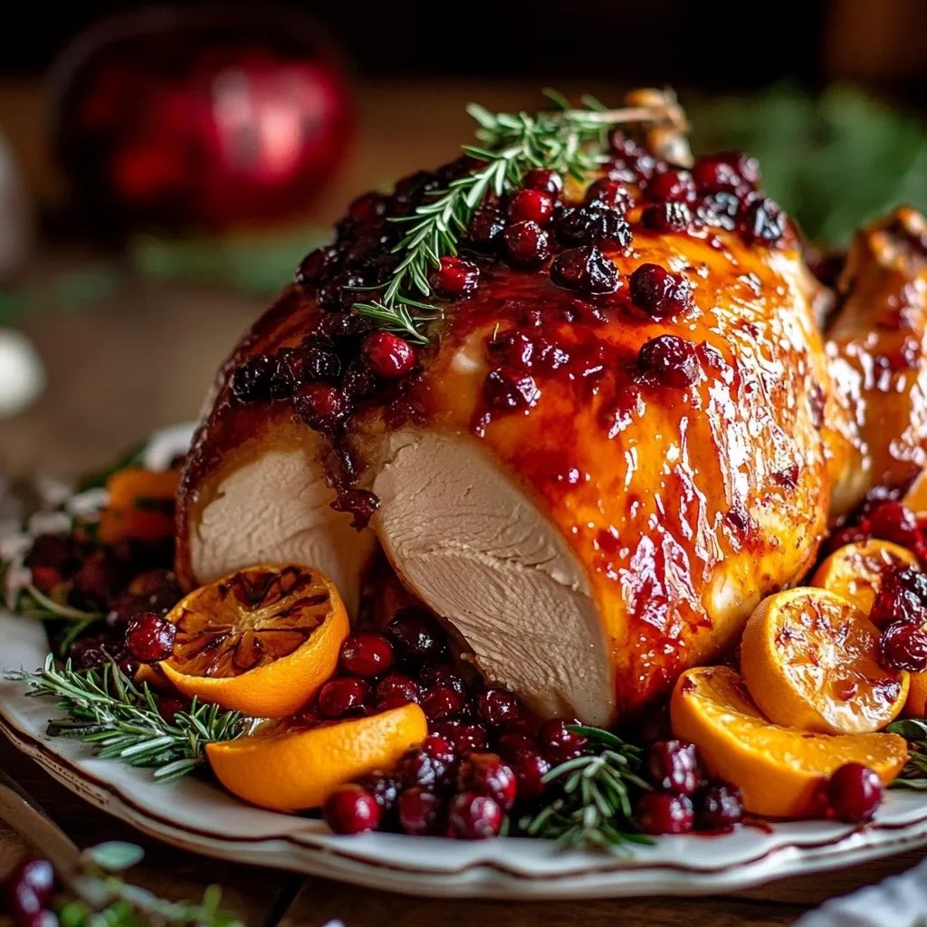 Perfect Cranberry Orange Glazed Turkey Breast