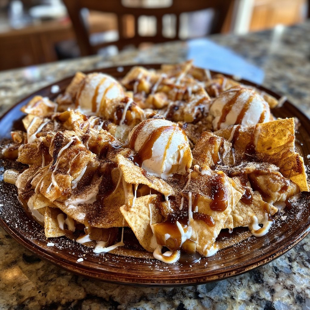 Cinnamon Sugar Apple Nachos