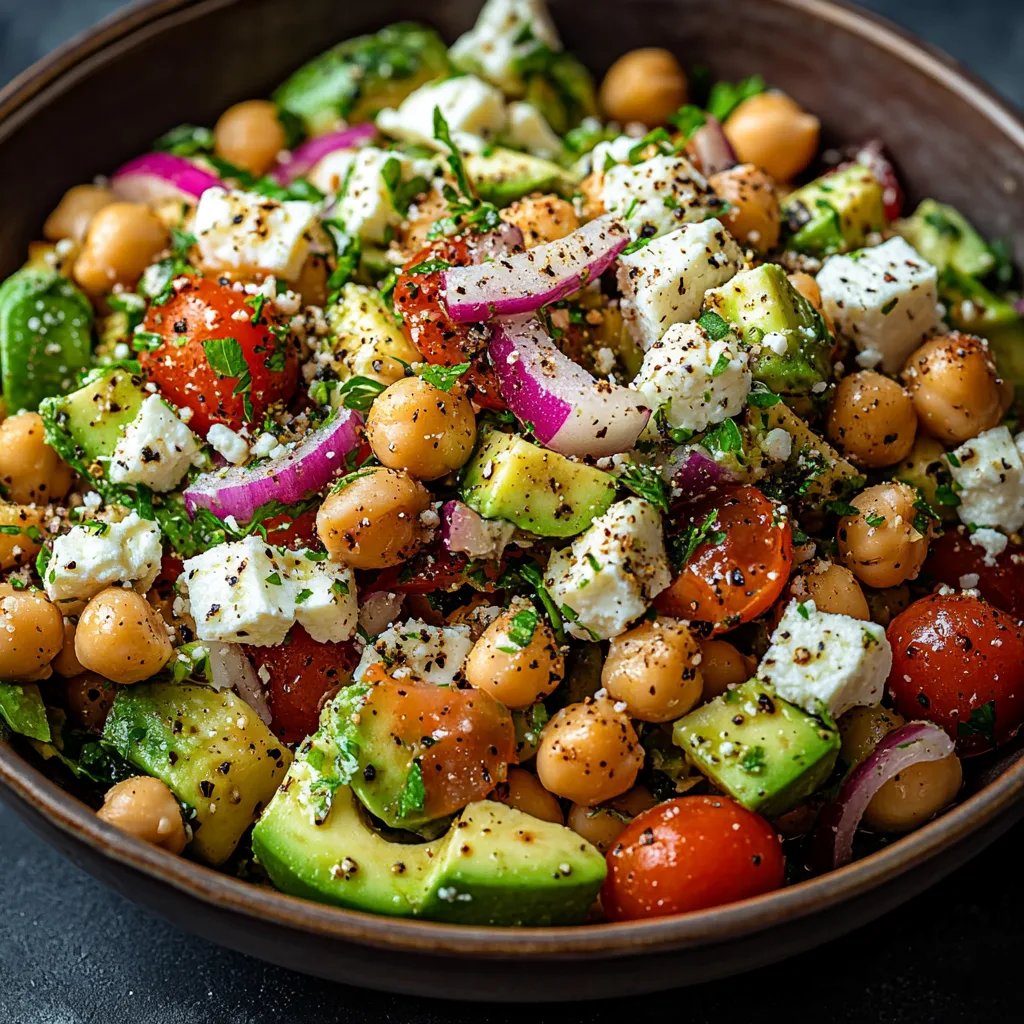 Chickpea Feta Avocado Salad: An Incredible Ultimate Recipe