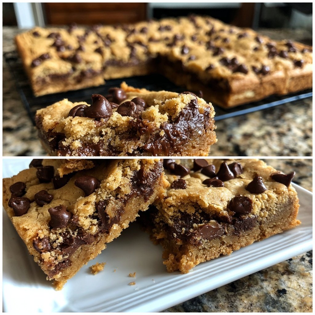 Chocolate Chip Cookie Dough Bars