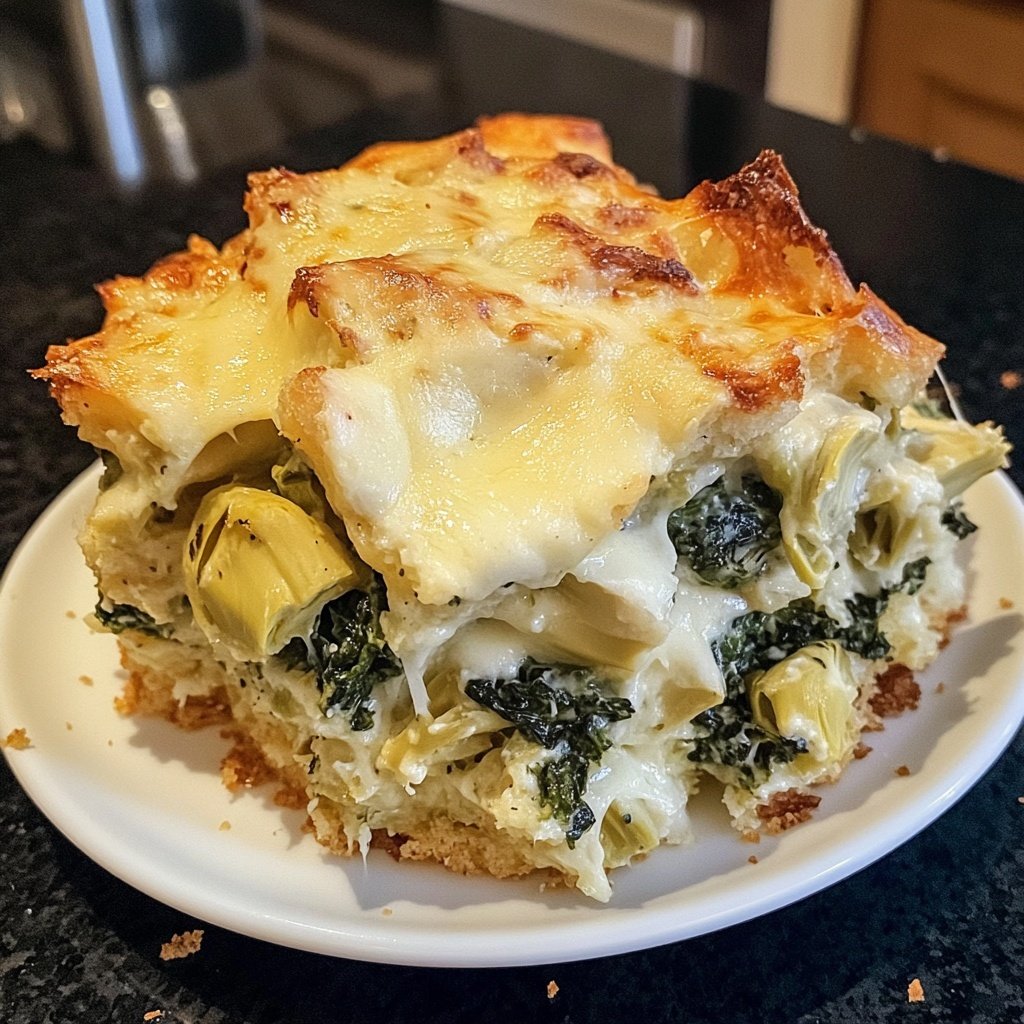 Spinach Artichoke Strata