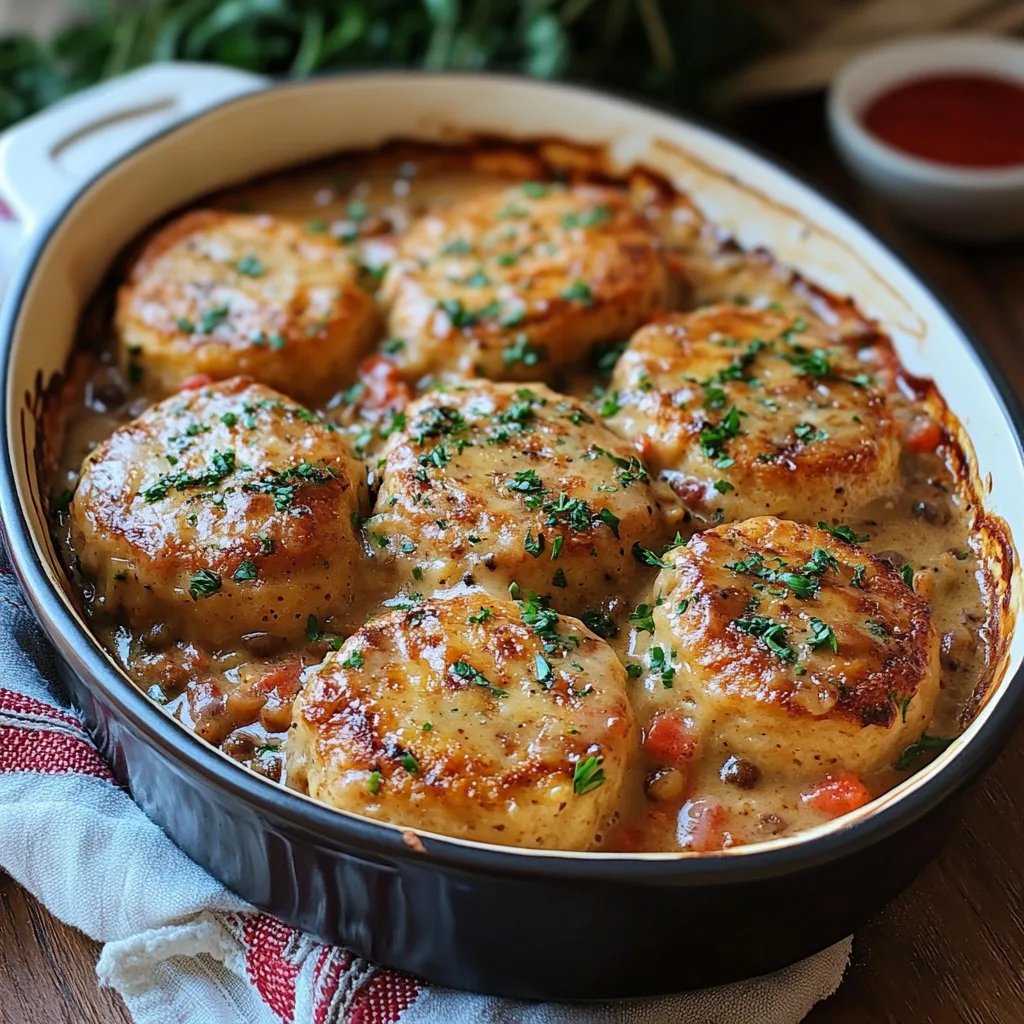 Biscuits & Lentil Gravy Casserole: An Amazing Ultimate Recipe
