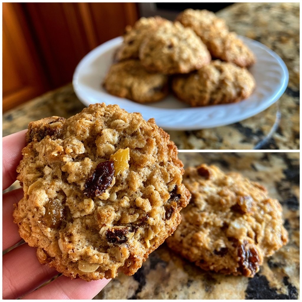 Banana Oat Protein Cookies