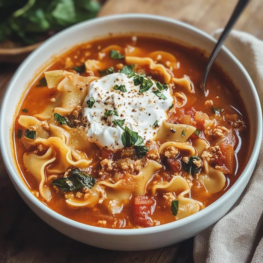 Gluten Free Lasagna Soup