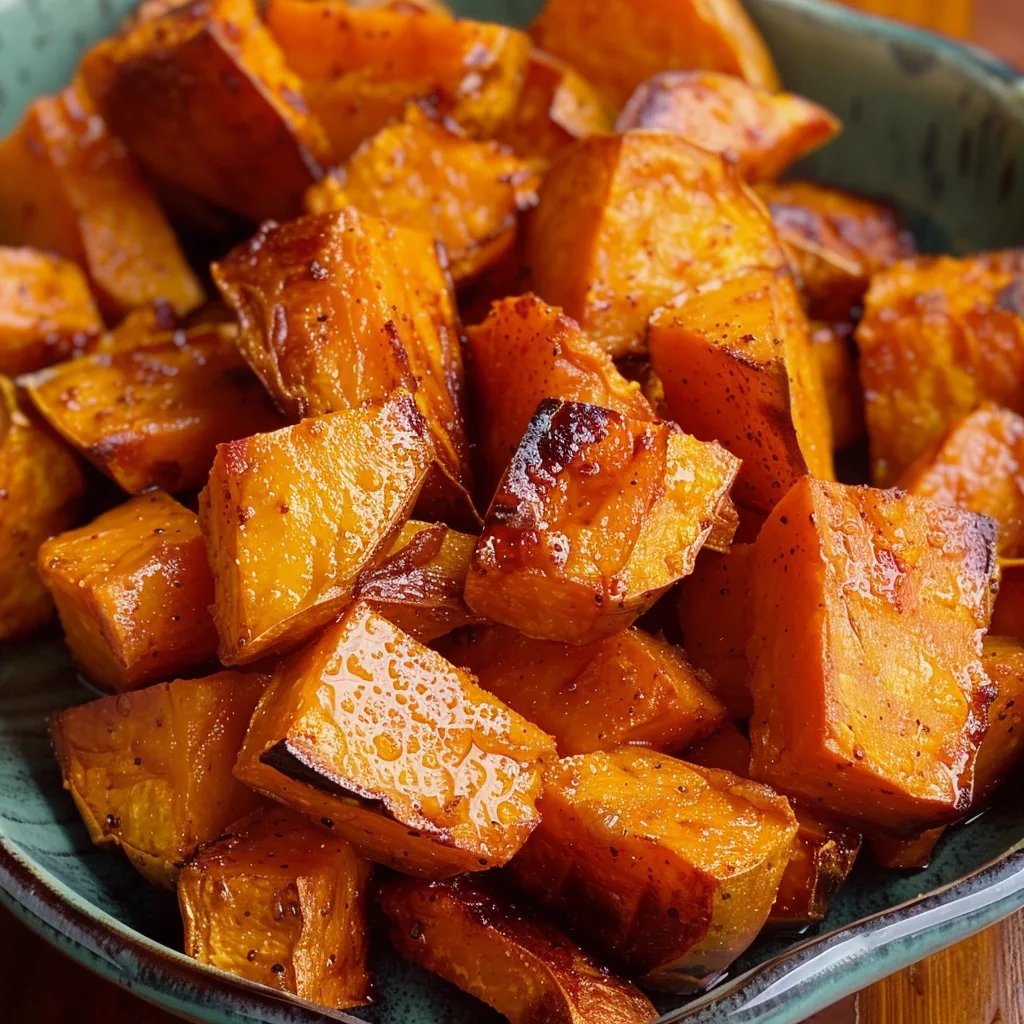 Maple Cinnamon Roasted Sweet Potatoes
