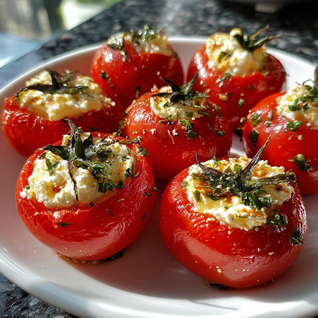 Cheese Stuffed Cherry Tomatoes Feta