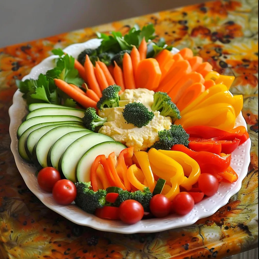 Colorful Turkey Veggie Tray