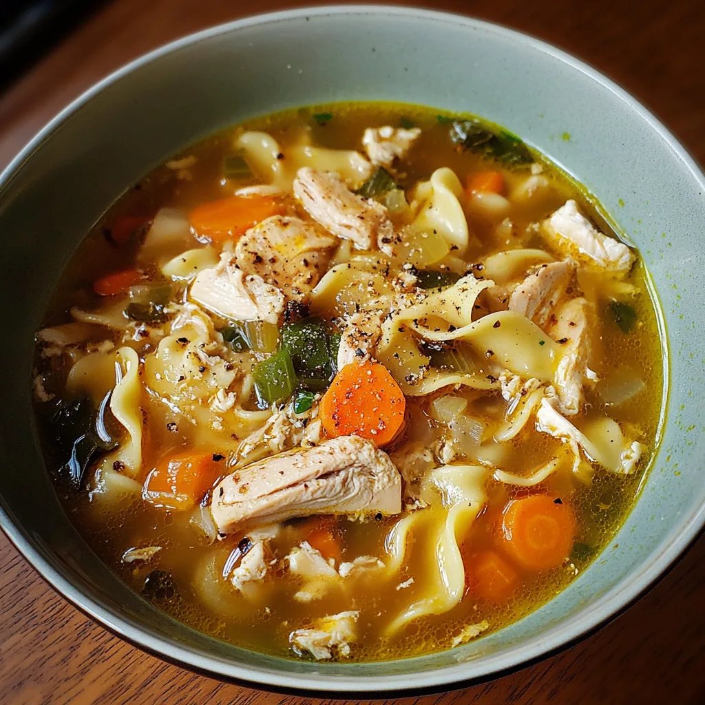 The Best Roasted Chicken Noodle Soup