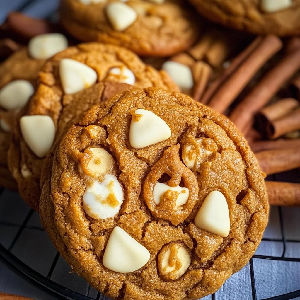 Pumpkin White Chocolate Chip Cookies