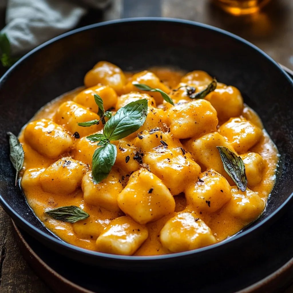 Creamy Pumpkin Gnocchi