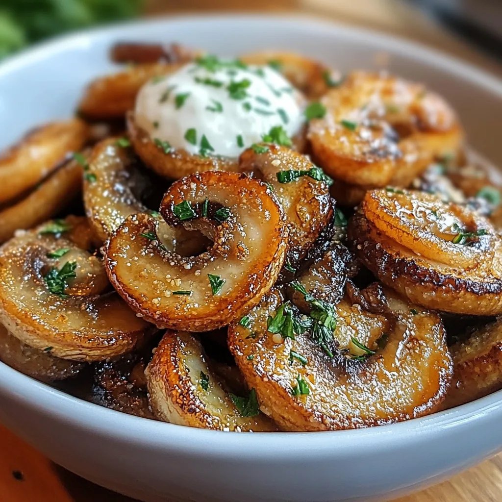 Fried Sliced Mushrooms Snack: An Incredible Ultimate Delight
