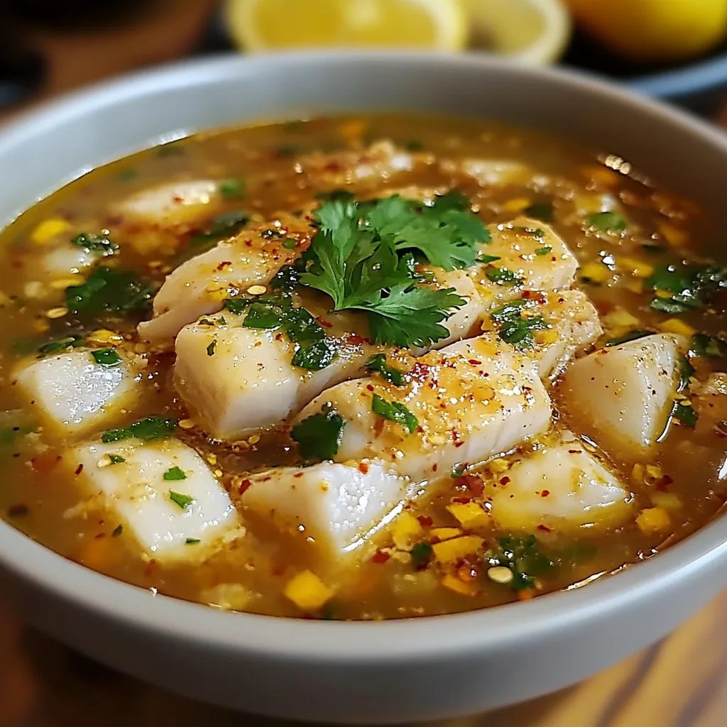 Spicy Lemon Fish Soup: An Incredible 7-Ingredient Recipe