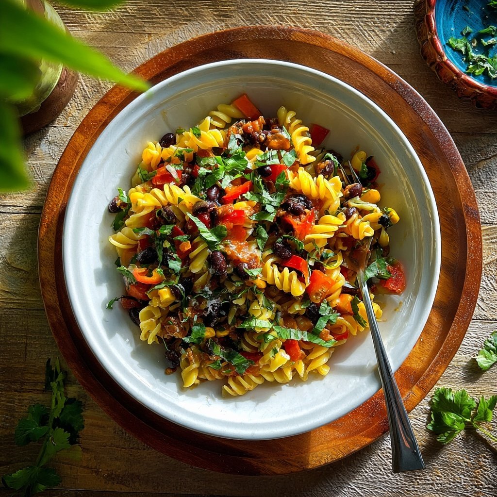 Taco Pasta Salad with Black Beans