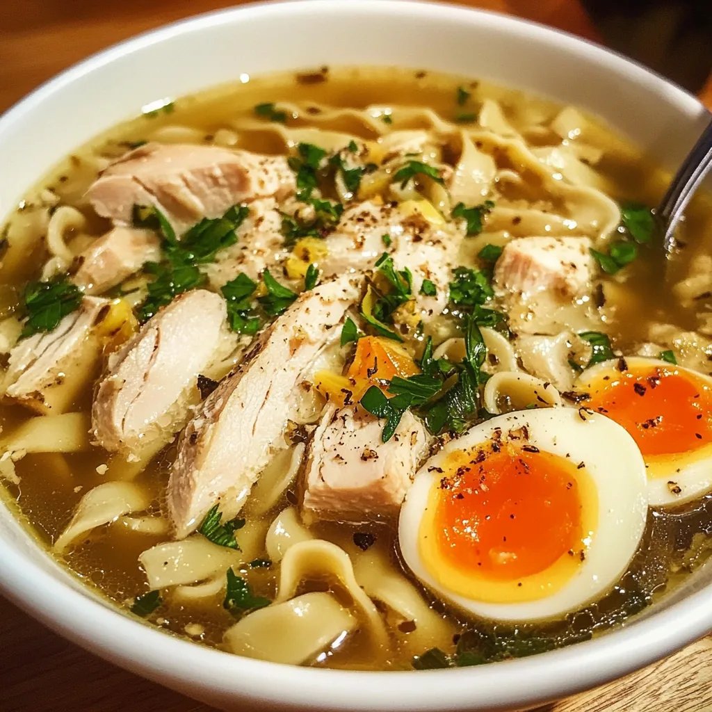 Chicken Noodle Soup with Egg Noodles