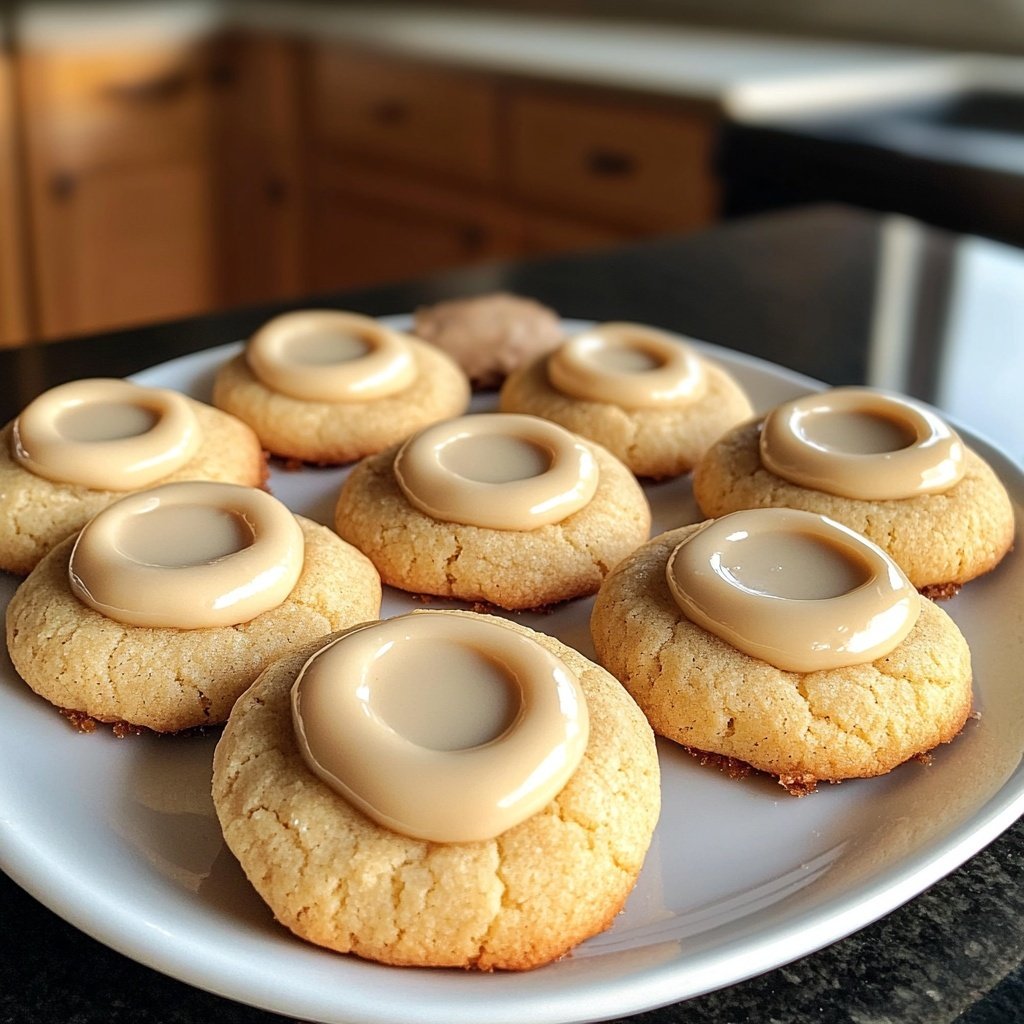 Eggnog Thumbprint Cookies