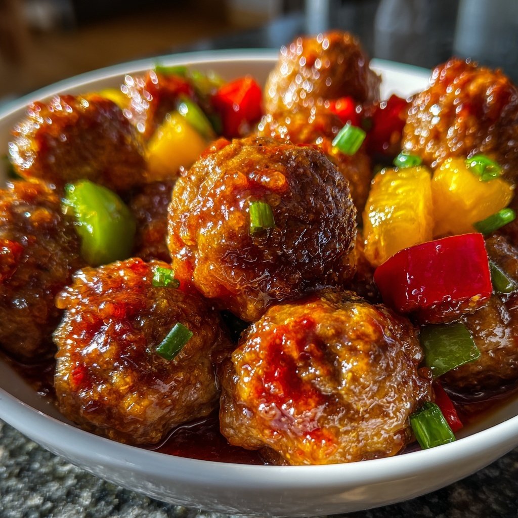 Sweet and Sour Chicken Meatballs
