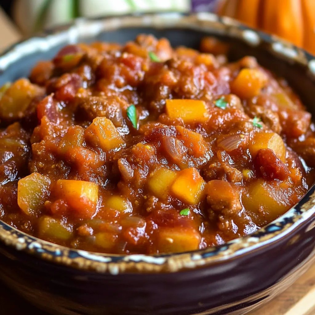 Spicy Pumpkin Chili