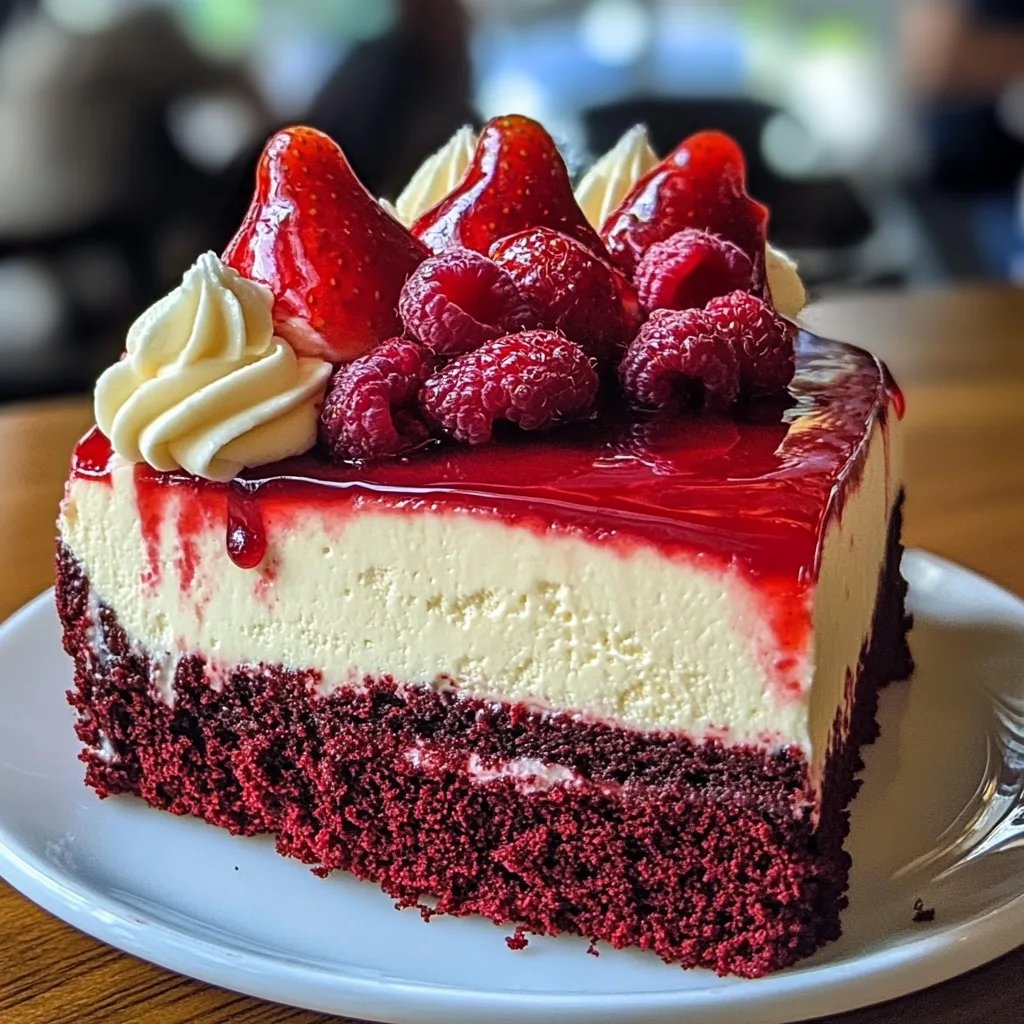Strawberry Red Velvet Cheesecake