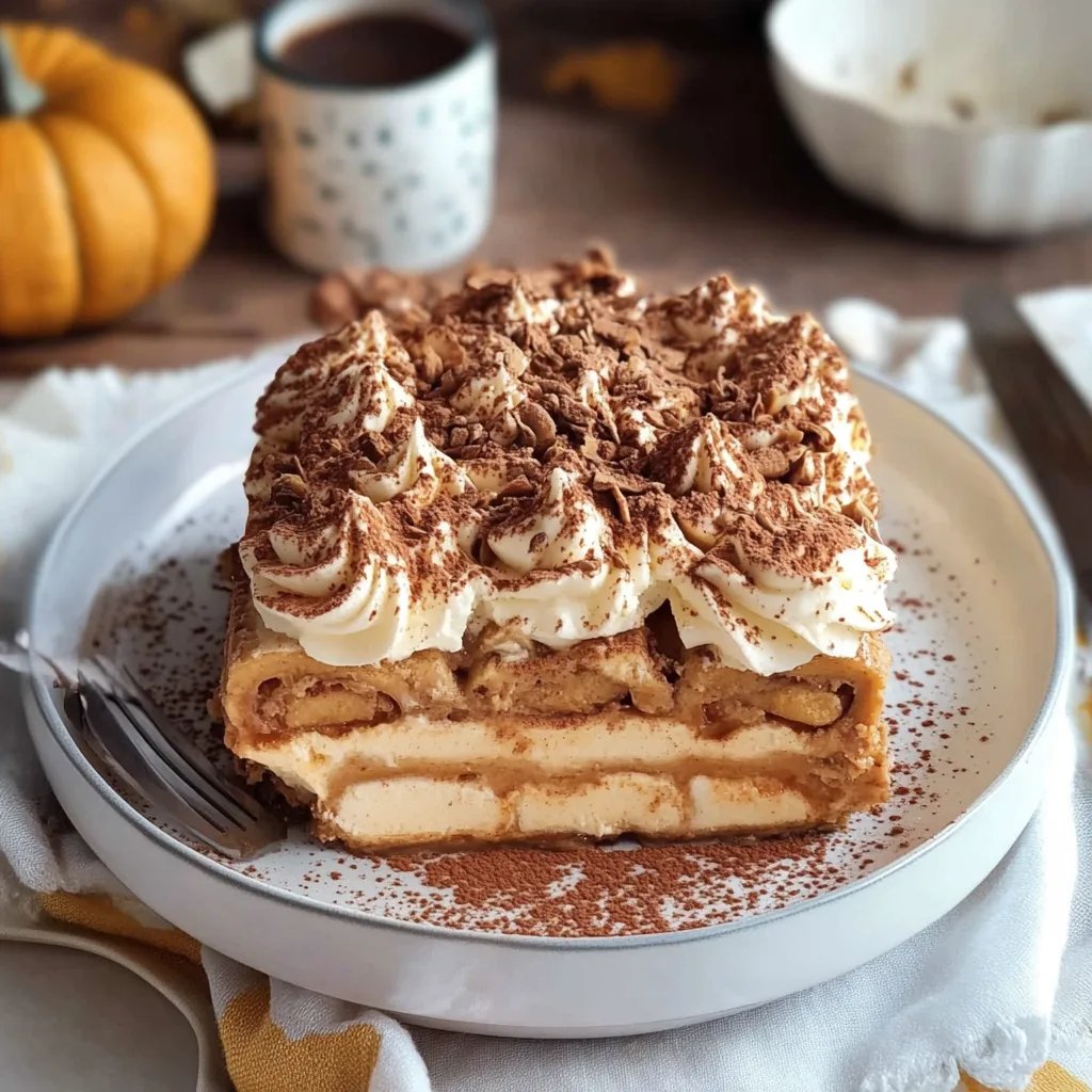 Creamy Pumpkin Tiramisu