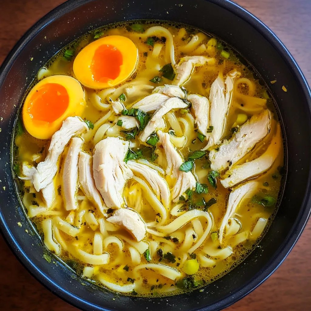 Chicken Noodle Soup w/ Egg Noodles