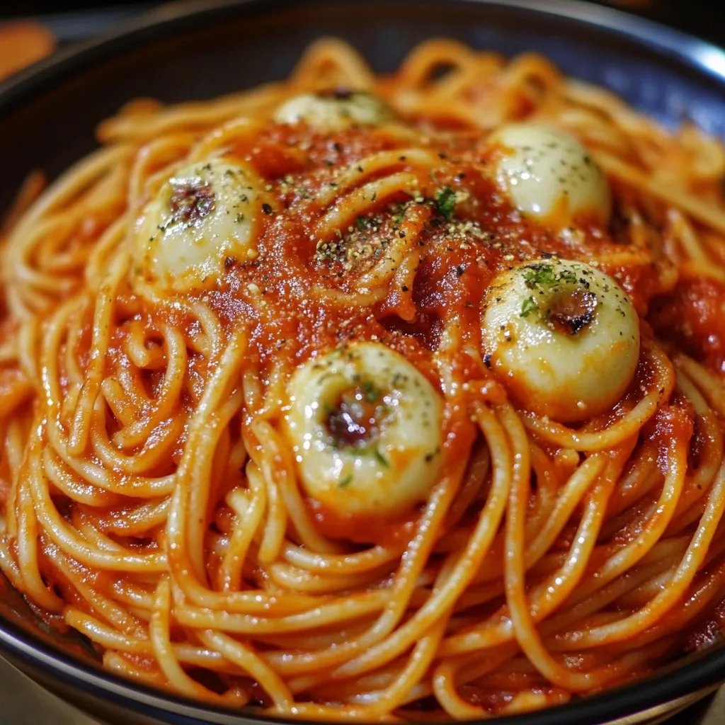 Bloody Spaghetti with Mozzarella Eyeballs: An Amazing Ultimate Recipe