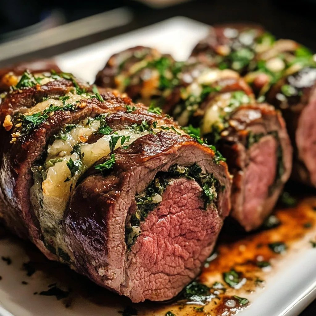 Quick Christmas Stuffed Beef Tenderloin