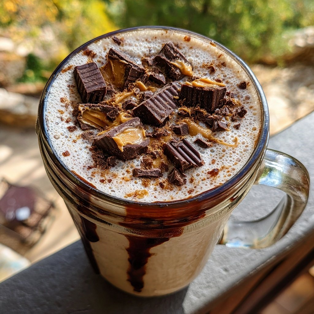 Vanilla Bean Reese's Milkshake