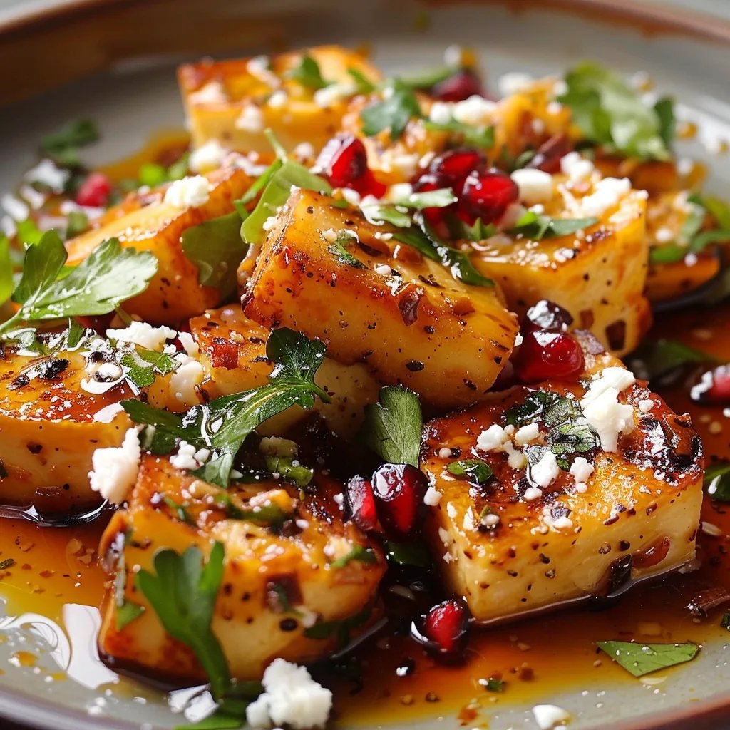 Baked Feta with Pomegranate & Honey