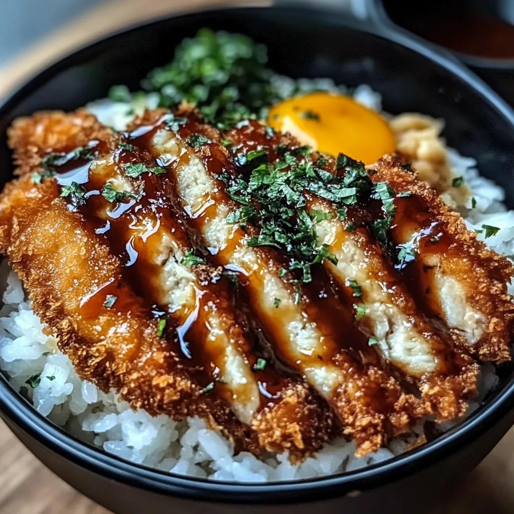 Crispy Japanese Katsu Bowls w/ Tonkatsu Sauce