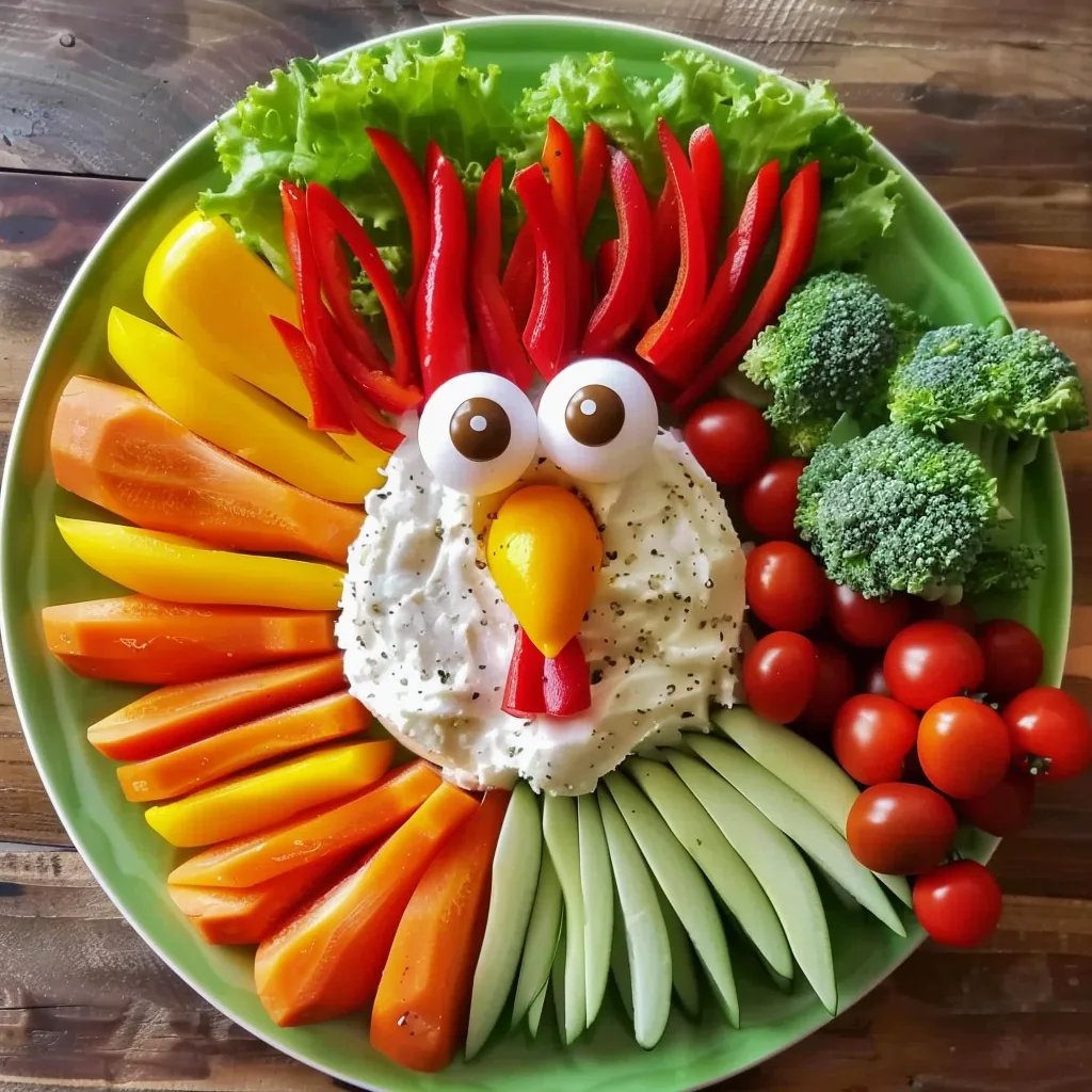 Adorable Turkey Veggie Tray