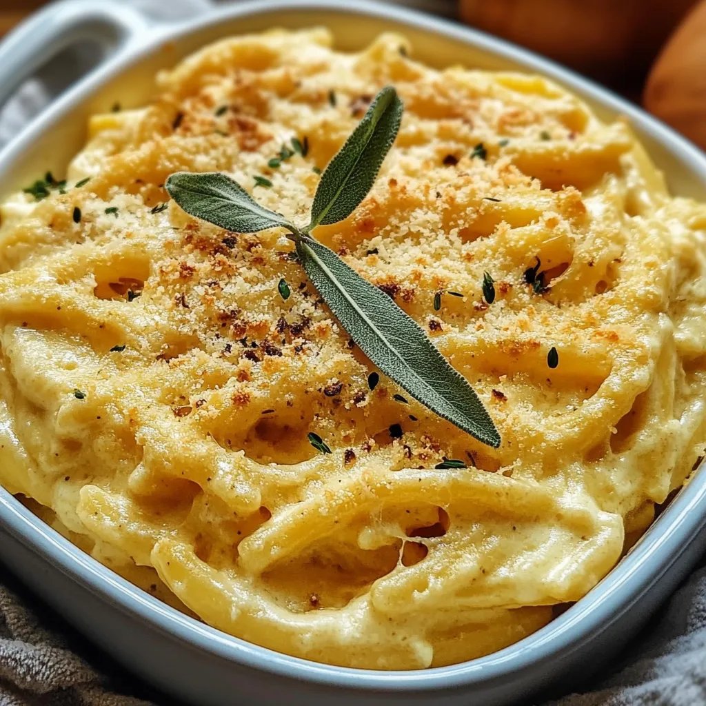 Creamy Pumpkin Cottage-Cheese Pasta