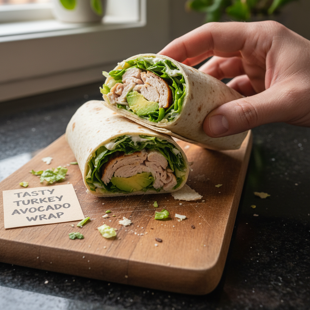 Tasty Turkey Avocado Wrap