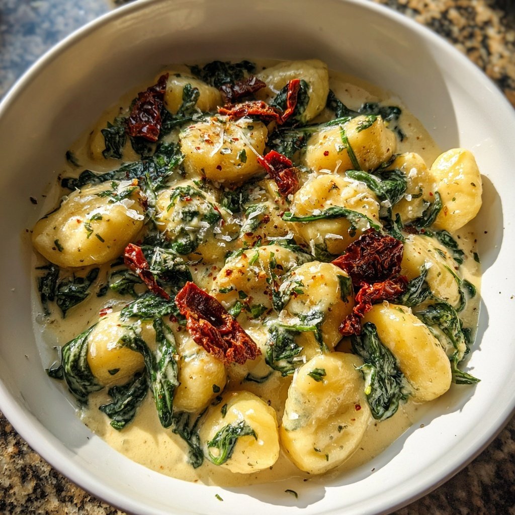 Creamy Tuscan Gnocchi