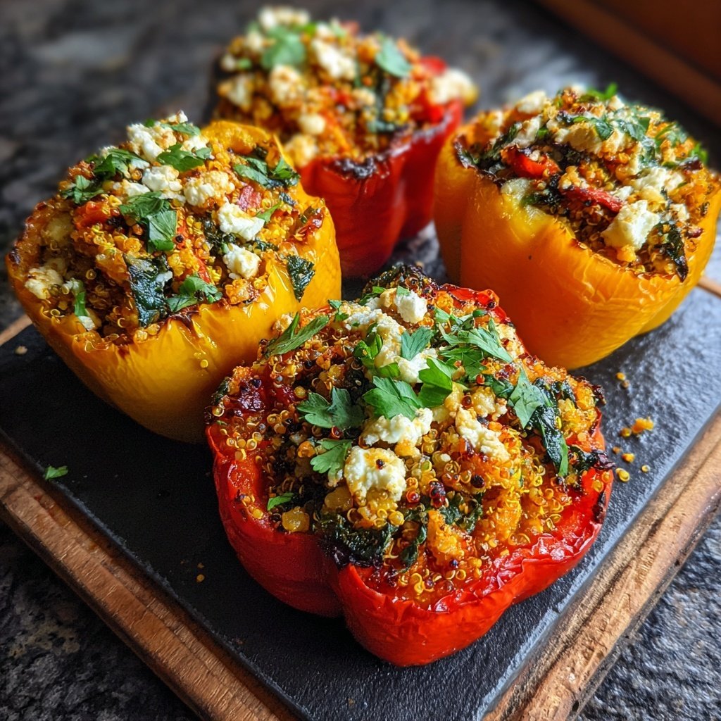 Mediterranean Stuffed Bell Peppers