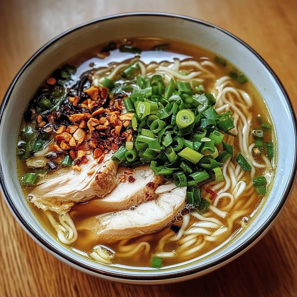 Ginger Garlic Chicken Noodle Soup