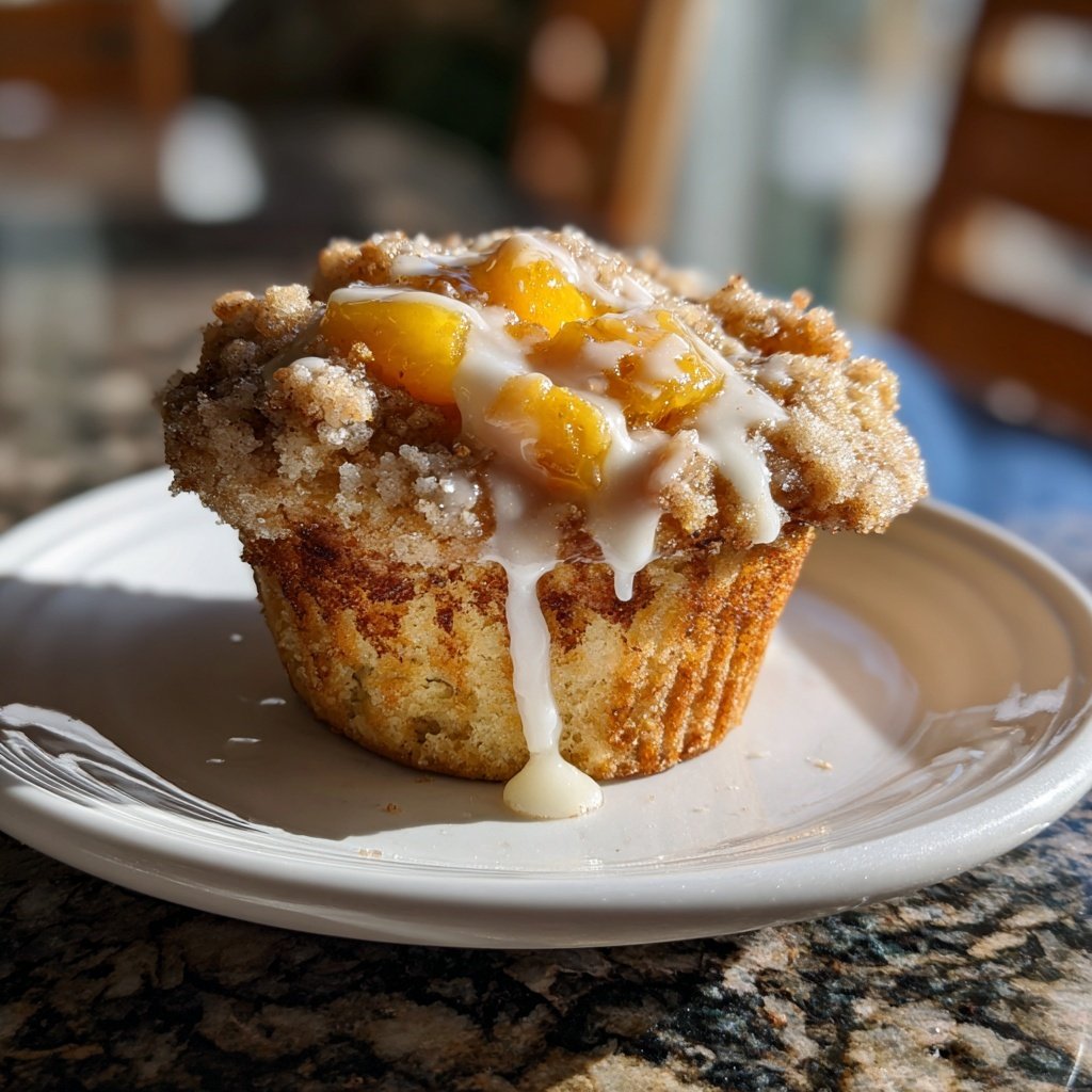 Peach Cobbler Cupcake Delight