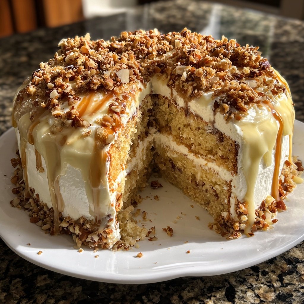 Capricorn Almond Praline Cake