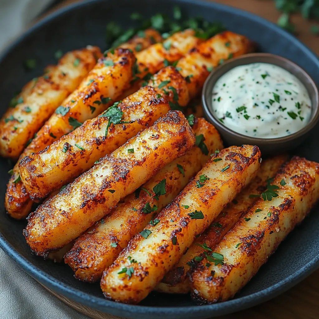 Air-Fried Halloumi Fries with Spicy Yogurt Dip: An Amazing Ultimate Recipe