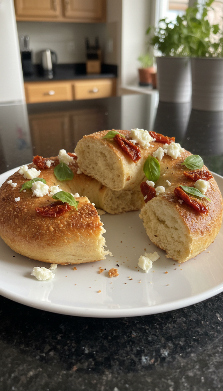 High-Protein Mediterranean Bagels