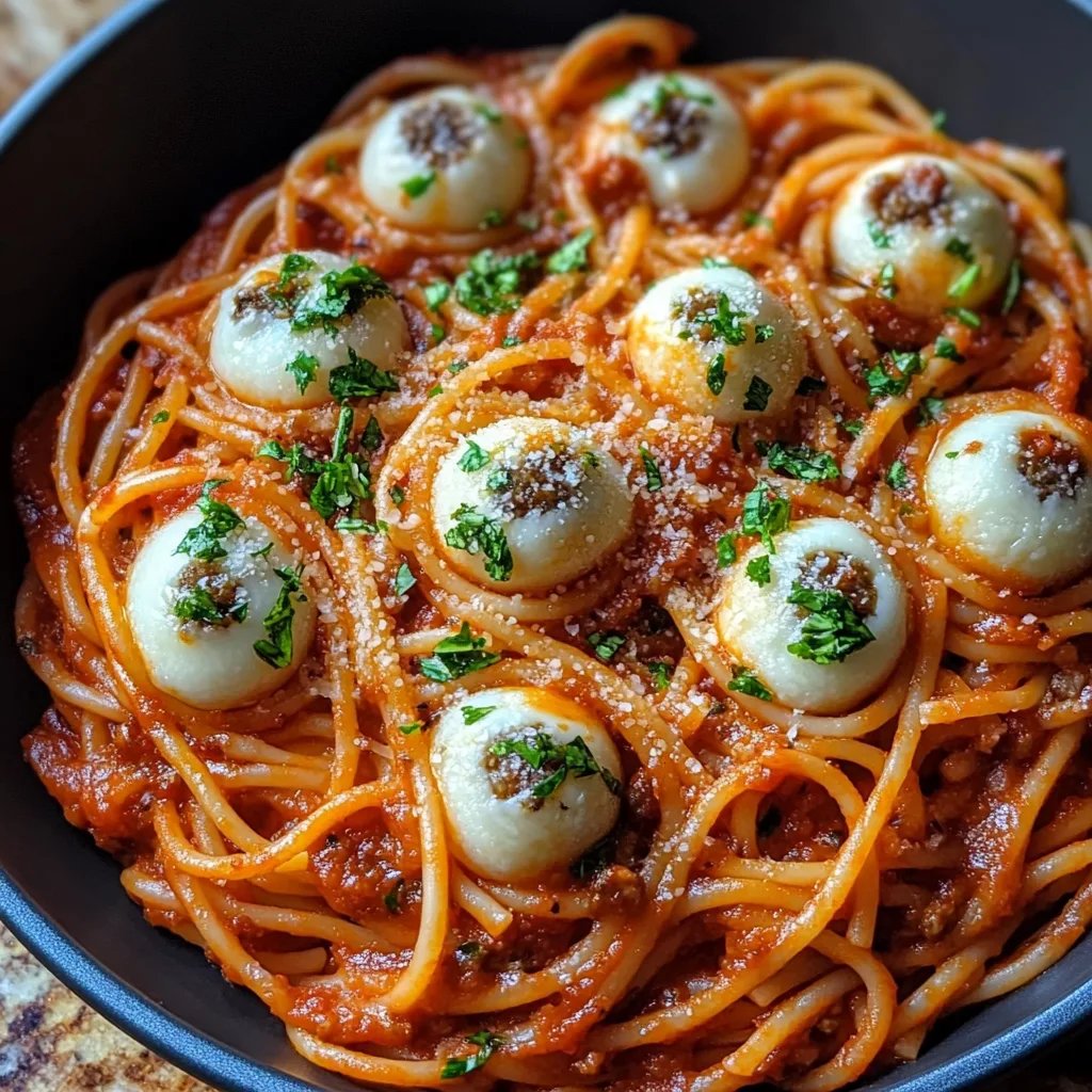 Bloody Spaghetti with Mozzarella Eyeballs: An Incredible Ultimate Recipe