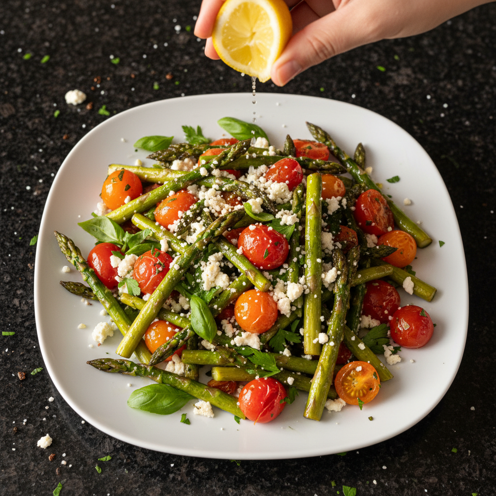 Romantic Roasted Asparagus Salad
