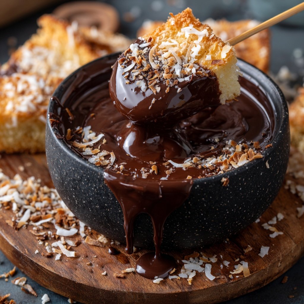 Choco-Coconut Dream Fondue Dip
