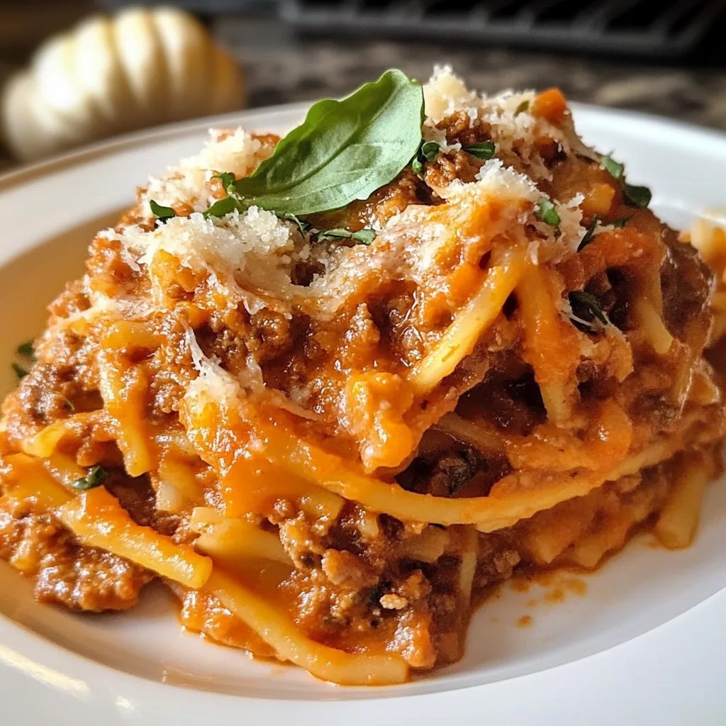 Easy & Healthy Pumpkin Bolognese