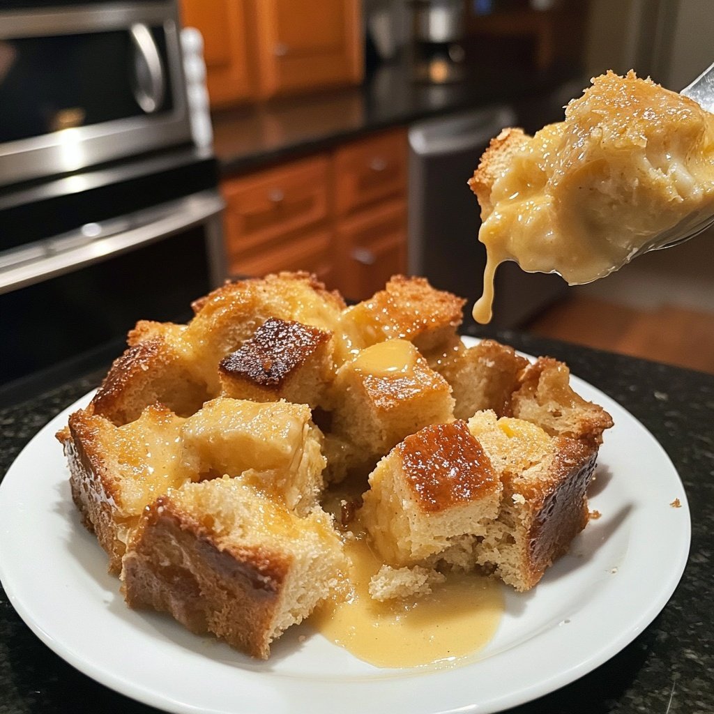 Bread Pudding with Butter Rum Sauce