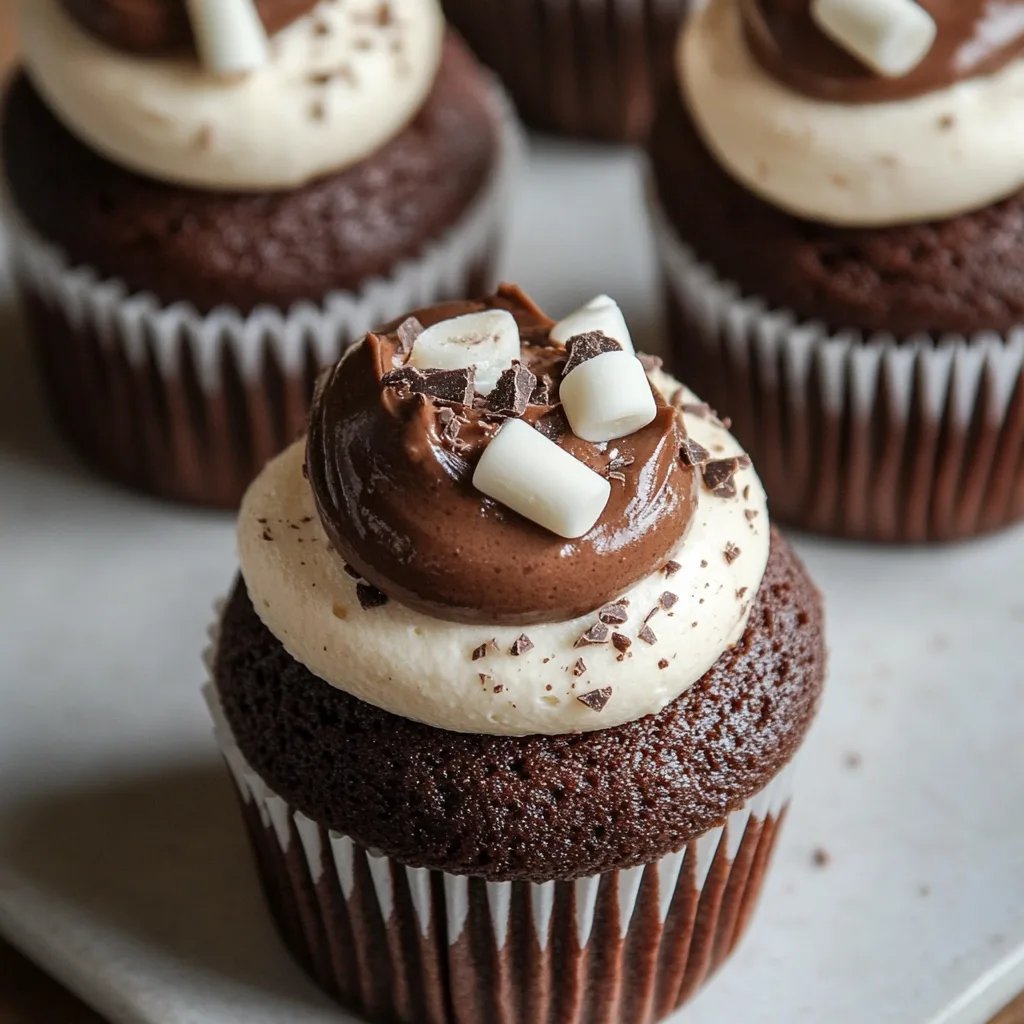Hot Chocolate Cupcakes