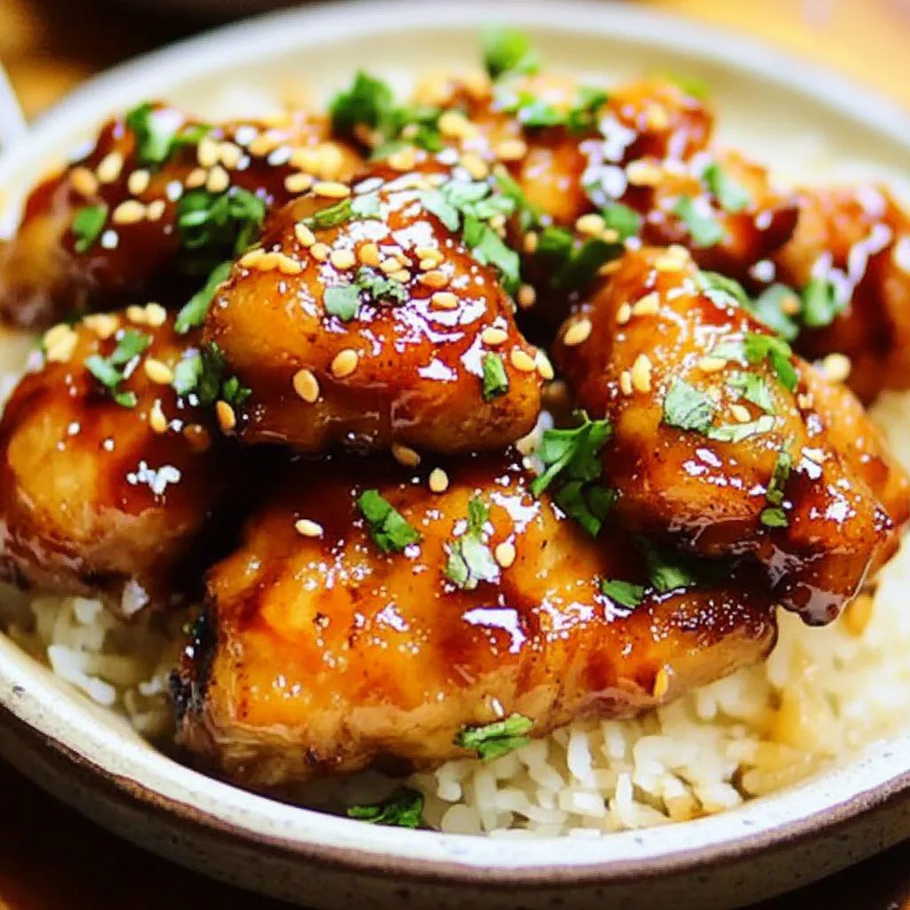 Honey Garlic Chicken Thighs