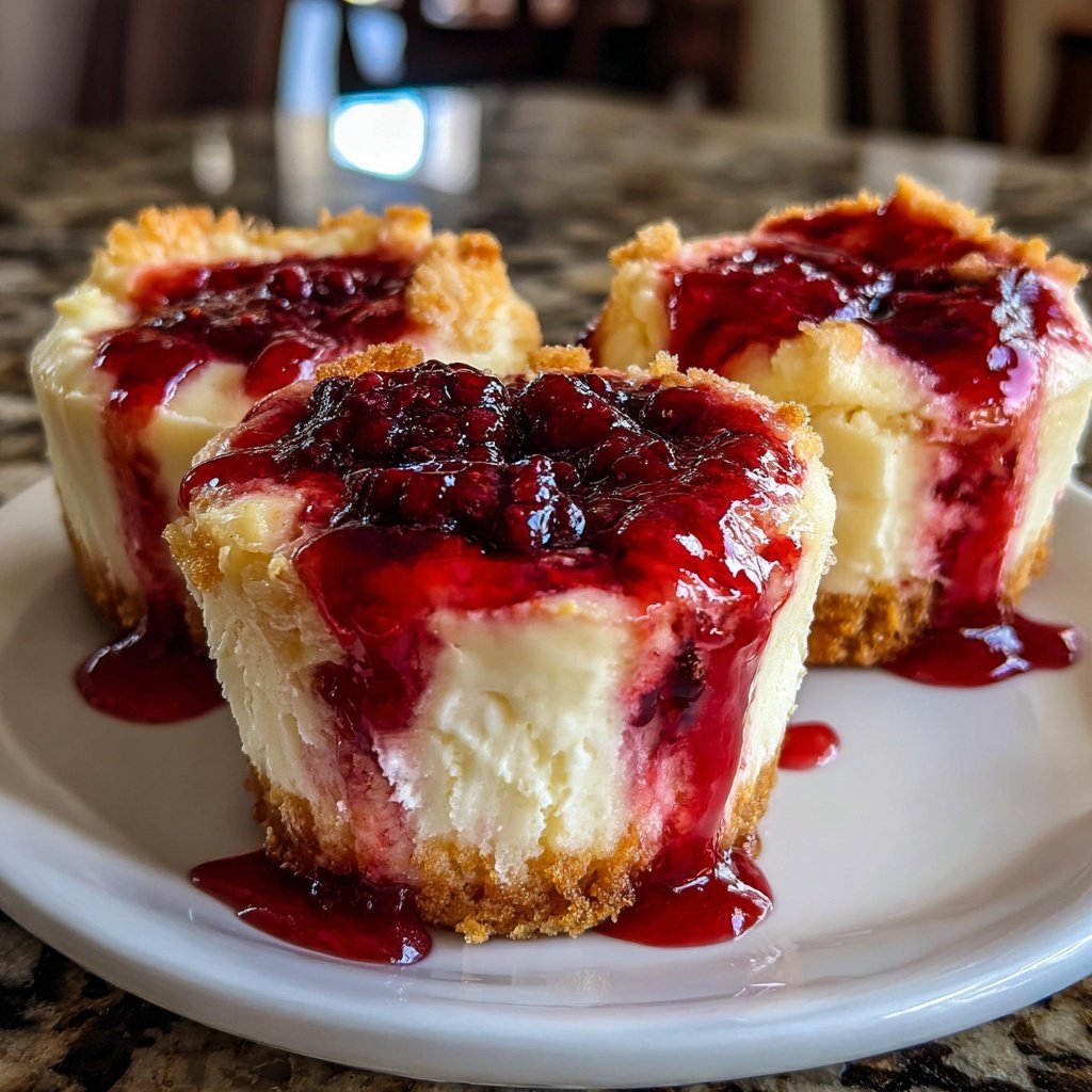 Raspberry Swirl Cheesecake Cups